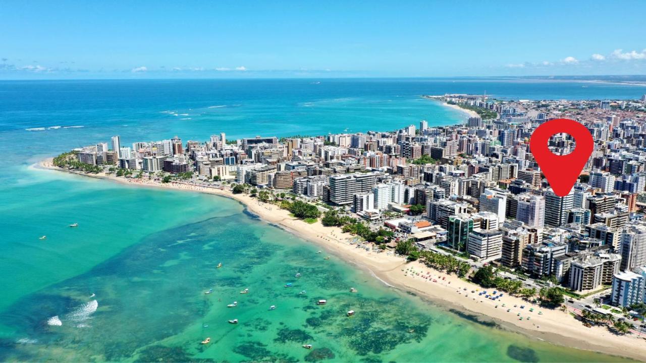 Edf Promenade - Apartamento Com 2 Quartos Climatizados A 150M Da Beira-Mar De Ponta Verde - Piscina, Academia, Sauna, Lavanderia, Home Cine, Churrasqueira, Salao De Jogos, Area Kids Maceió 외부 사진