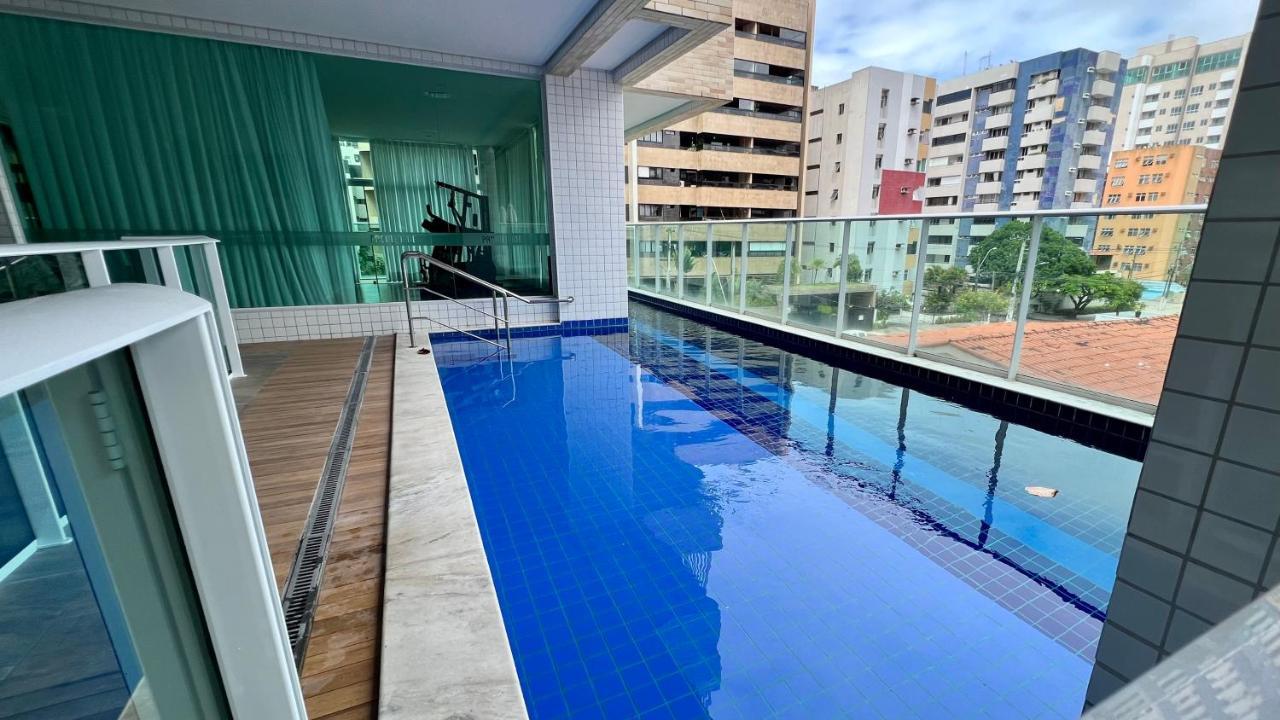 Edf Promenade - Apartamento Com 2 Quartos Climatizados A 150M Da Beira-Mar De Ponta Verde - Piscina, Academia, Sauna, Lavanderia, Home Cine, Churrasqueira, Salao De Jogos, Area Kids Maceió 외부 사진